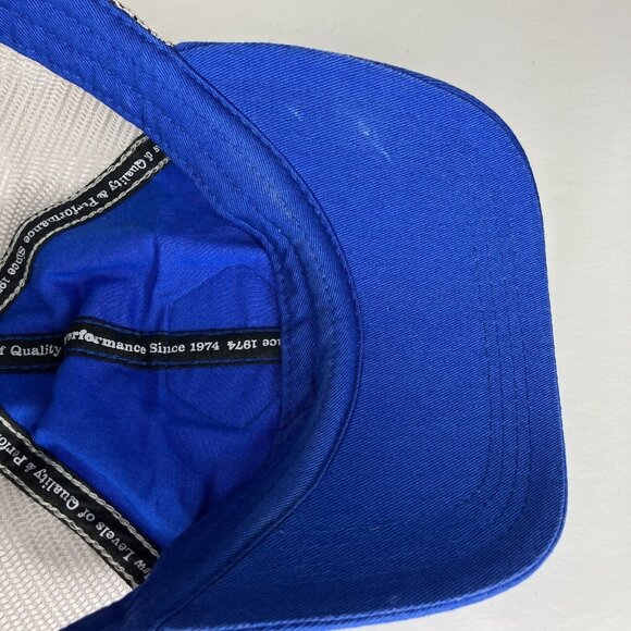 Marmot Blue Adjustable Snapback Mesh Hat - Picture 6 of 7